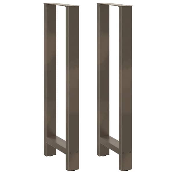 vidaXL baarilaua jalad, naturaalne teras, 2 tk, 40 x (110&ndash;111) cm, teras