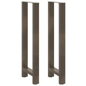 Nohy barového stolu z přírodní oceli 2 ks 40 x (110-111) cm ocel - obrázek 1