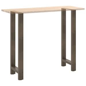 Nohy barového stolu z přírodní oceli 2 ks 40 x (110-111) cm ocel - obrázek 8