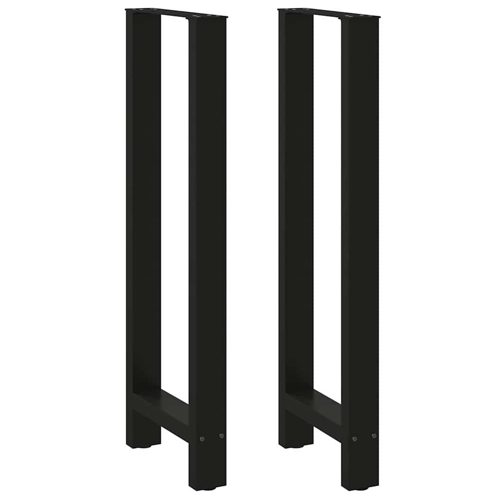 Pernas mesa centro 2 pcs 50x(110-111) cm aço preto