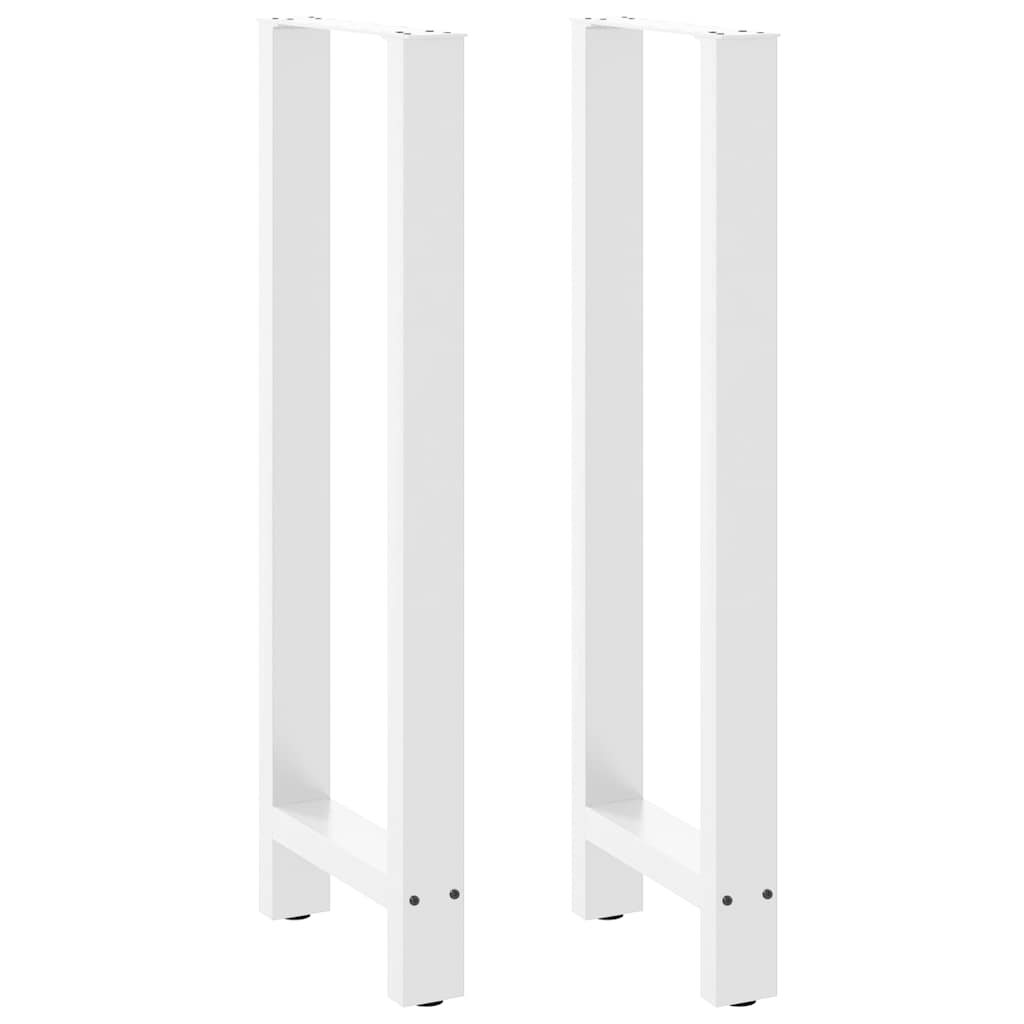vidaXL Nohy barového stolu bílé 2 ks 50 x (110-111) cm ocelové