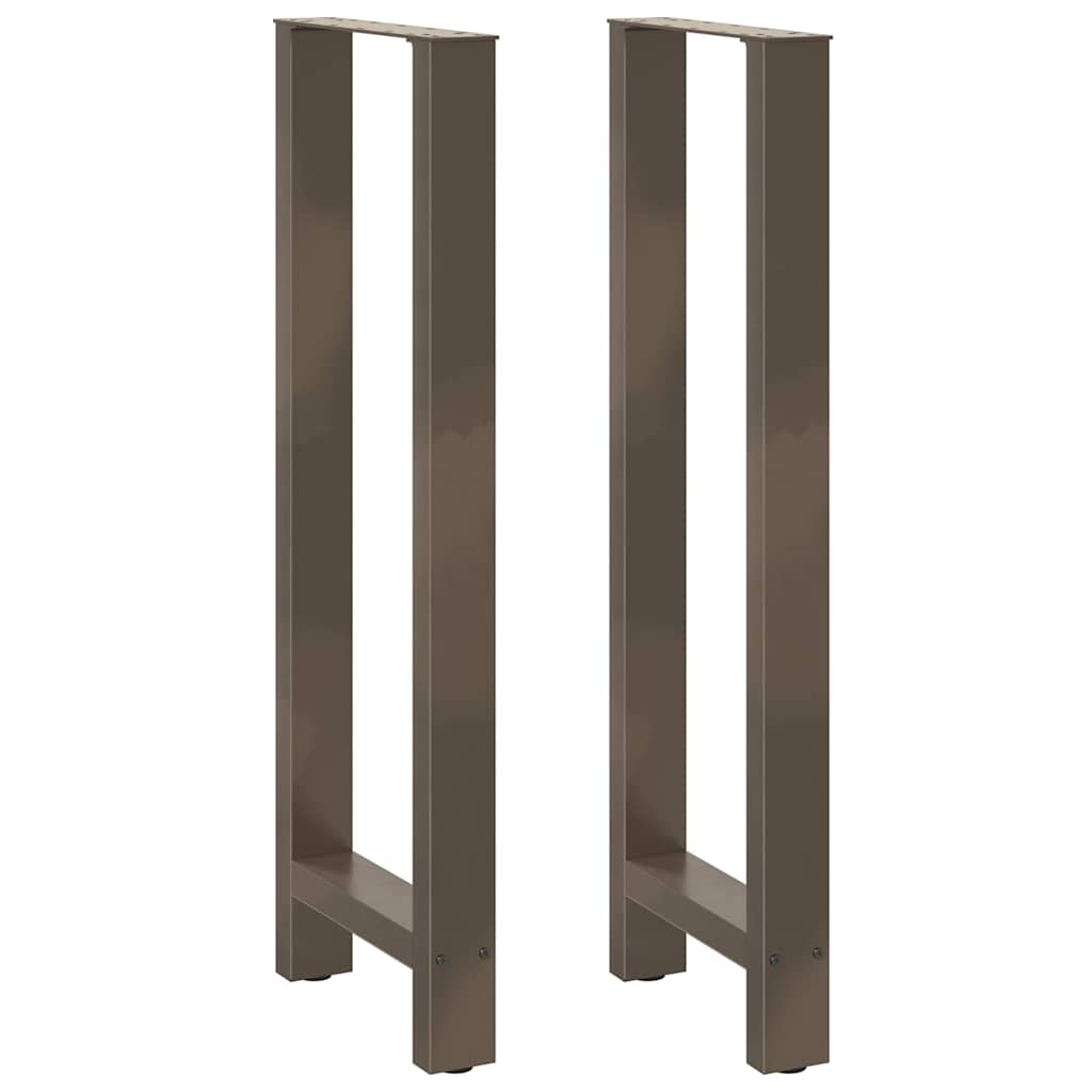vidaXL Nohy barového stolu z přírodní oceli 2 ks 50 x (110-111) cm ocel