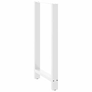Nohy barového stolu bílé 2 ks 60 x (110-111) cm ocelové - obrázek 4