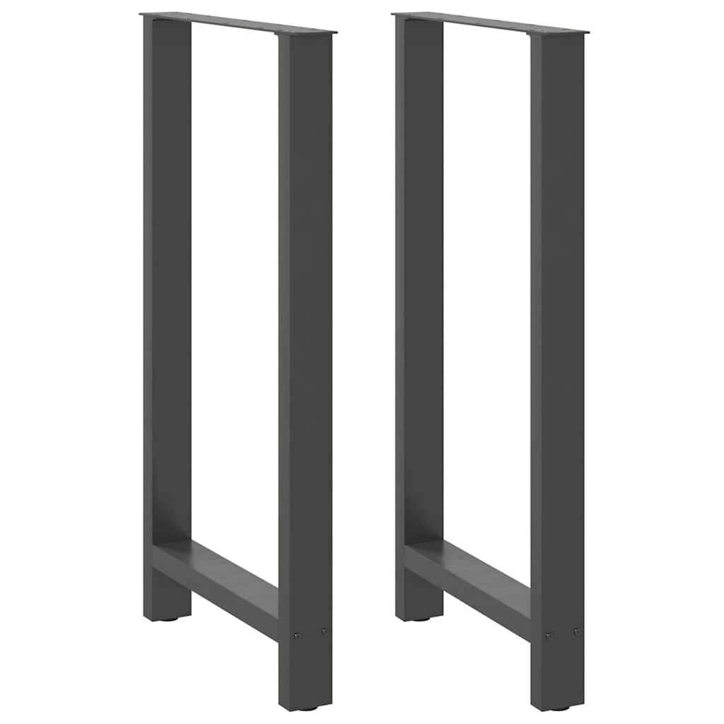vidaXL Nohy barového stolu antracitové 2 ks 60 x (110-111) cm ocelové