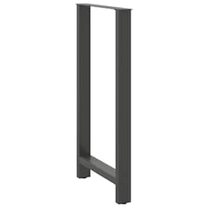 Nohy barového stolu antracitové 2 ks 60 x (110-111) cm ocelové - obrázek 4