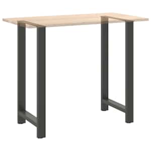 Nohy barového stolu antracitové 2 ks 60 x (110-111) cm ocelové - obrázek 8