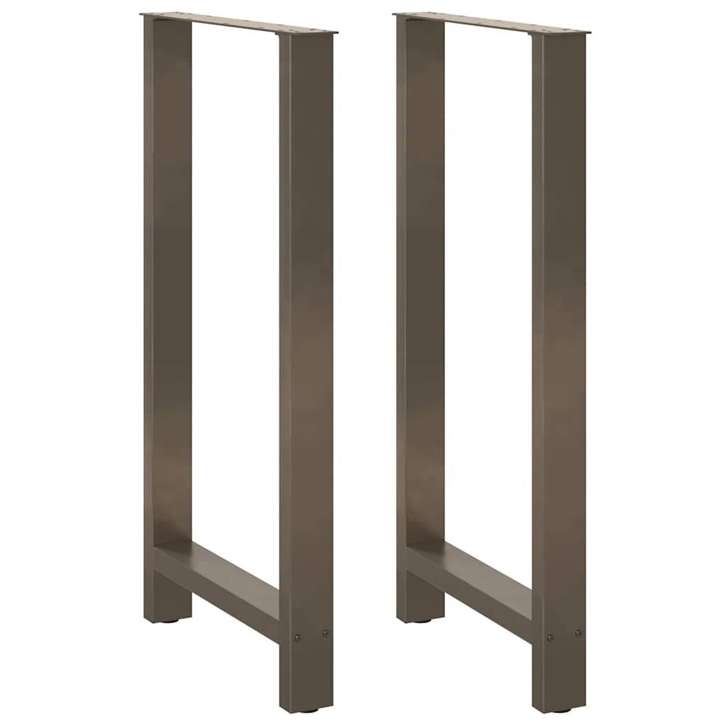 vidaXL Nohy barového stolu z přírodní oceli 2 ks 60 x (110-111) cm ocel