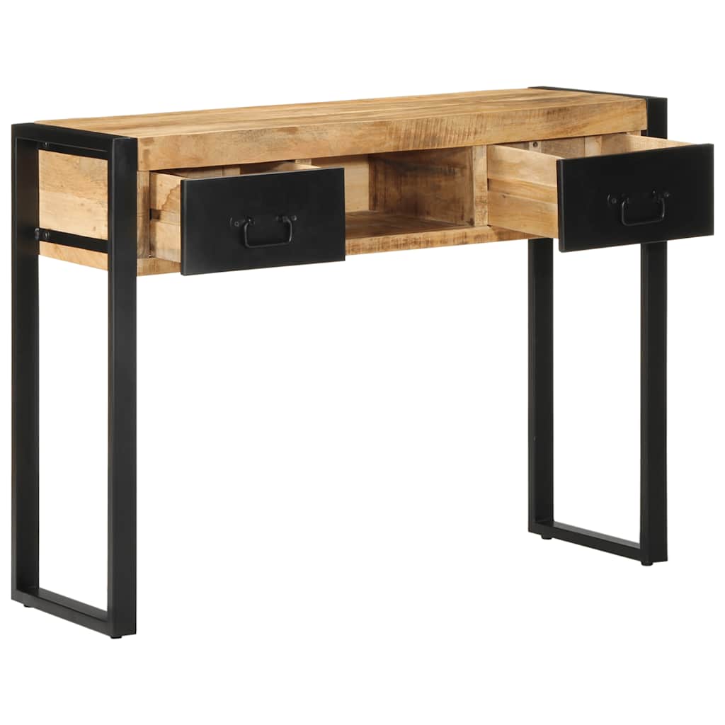 Thumbnail - vidaXL Konsolentisch 100x35x75 cm Raues Massivholz Mango