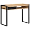 vidaXL Kirjutuslaud 100x50x75 cm T&auml;ist&ouml;&ouml;tlemata puidust mango