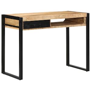 vidaXL Kirjutuslaud 100x50x75 cm T&auml;ist&ouml;&ouml;tlemata puidust mango