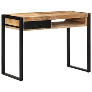 Psací stůl 100x50x75 cm masivní hrubé mangovníkové dřevo - obrázek 12