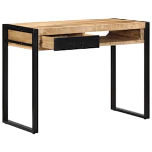 Psací stůl 100x50x75 cm masivní hrubé mangovníkové dřevo - obrázek 3
