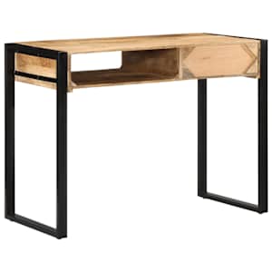 Psací stůl 100x50x75 cm masivní hrubé mangovníkové dřevo - obrázek 5