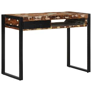 vidaXL Mitmev&auml;rviline kirjutuslaud 100x50x75 cm taaskasutatud t&auml;ispuit