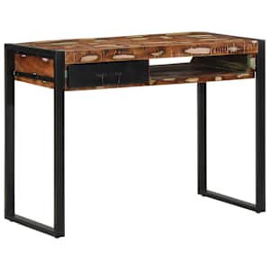 Psací stůl vícebarevné 100x50x75 cm recyklované dřevo - obrázek 12