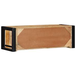 TV skříňka 80x30x25 cm masivní hrubý mangovník - obrázek 4