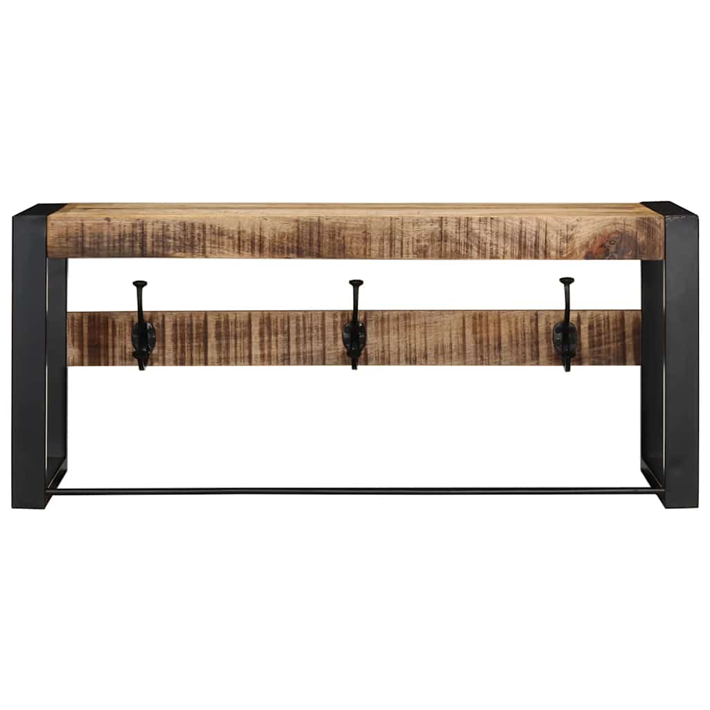vidaXL Vešiak na kabáty 80x35x35 cm Masívne mango z hrubého dreva