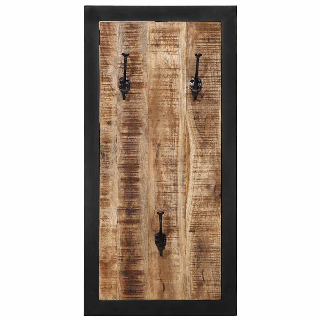 vidaXL Kapstok 40x2x80 cm massief ruw mangohout afbeelding