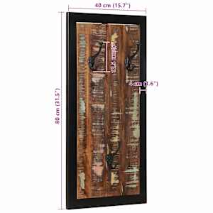 Věšák na kabáty vícebarevné 40x2x80 cm recyklované dřevo - obrázek 9