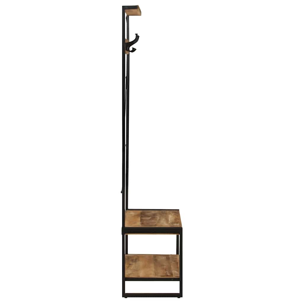 Thumbnail - vidaXL Kleiderständer 80x40x190 cm Raues Massivholz Mango
