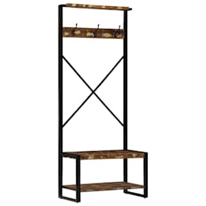 vidaXL mitmev&auml;rviline riidenagi 80x40x190 cm taaskasutatud t&auml;ispuit