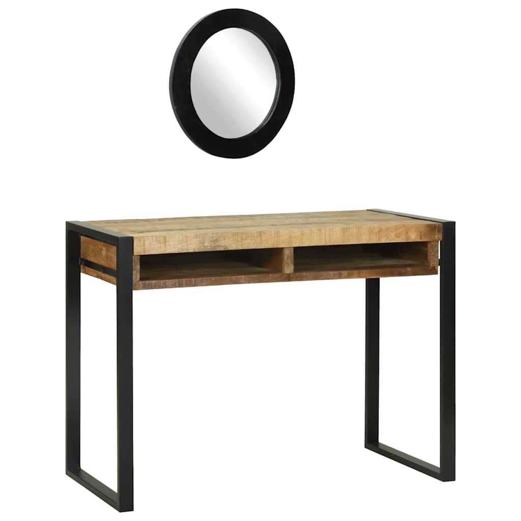 Riidepeegel koos peegliga 100x50x75 cm Tootmine Raske Puit Mango