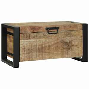 Úložné truhly Hnědá 60 x 30 x 30 cm Masivní magnovníkové dřevo - obrázek 3