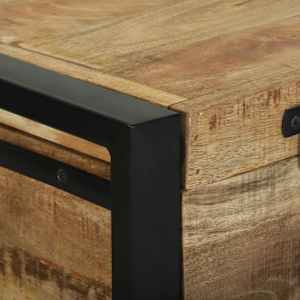 Úložné truhly Hnědá 80 x 30 x 30 cm Masivní magnovníkové dřevo - obrázek 8