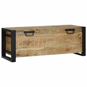 Úložné truhly Hnědá 80 x 30 x 30 cm Masivní magnovníkové dřevo - obrázek 3
