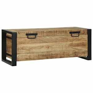 Úložné truhly Hnědá 80 x 30 x 30 cm Masivní magnovníkové dřevo - obrázek 4
