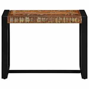 Lavice vícebarevná 60 x 35 x 45 cm masivní dřevo recyklované - obrázek 4