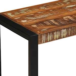 Lavice vícebarevná 60 x 35 x 45 cm masivní dřevo recyklované - obrázek 6