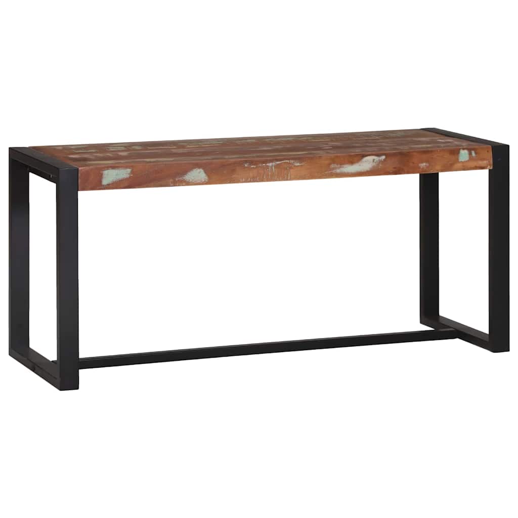 Banc Multicolore 100x35x45 cm en Bois Massif Récupéré