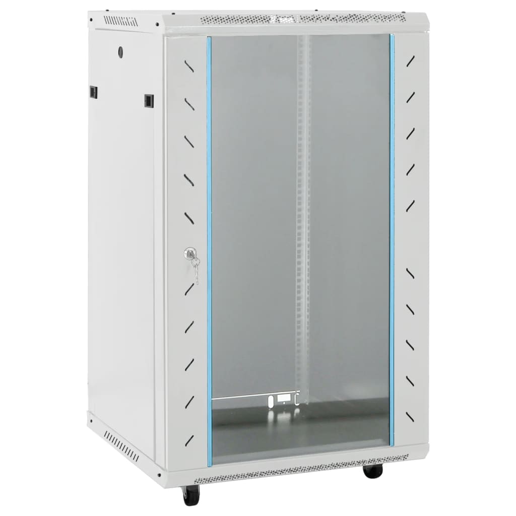 vidaXL Dulap de server, 18U, 19" IP20, gri, 60x60x100 cm