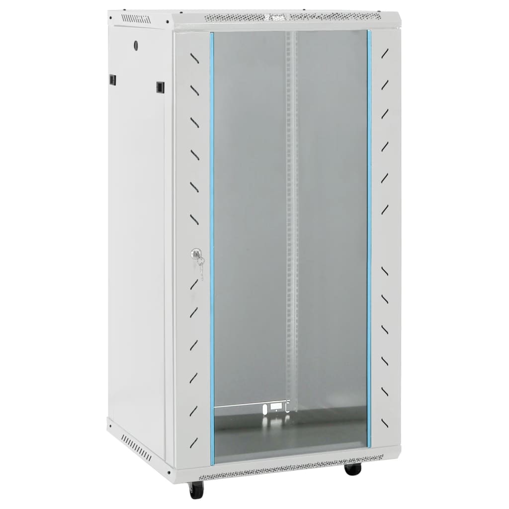 22U Netzwerkschrank 19″ IP20 Grau 60x60x120 cm