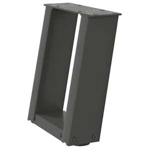 Nohy konferenčního stolku ve tvaru U 2 ks antracitové 30 x (30-31) cm ocelové - obrázek 4