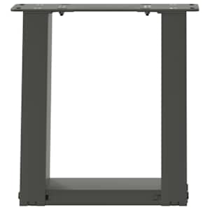 Nohy konferenčního stolku ve tvaru U 2 ks antracitové 30 x (30-31) cm ocelové - obrázek 5