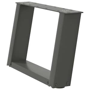 Nohy konferenčního stolku ve tvaru U 2 ks antracitové 40 x (30-31) cm ocelové - obrázek 4