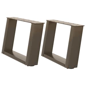 Nohy konferenčního stolku ve tvaru U 2 ks přírodní ocel 40 x (30-31) cm ocel - obrázek 2