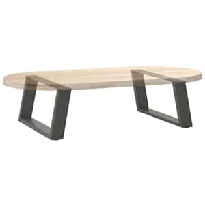 Nohy konferenčního stolku ve tvaru U 2 ks antracitové 70 x (30-31) cm ocelové - obrázek 8