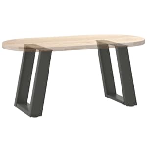 Nohy konferenčního stolku ve tvaru U 2 ks antracitové 28 x (42-43) cm ocelové - obrázek 8
