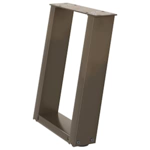 Nohy konferenčního stolku ve tvaru U, 2 ks, přírodní ocel, 28 x (42-43) cm, ocel - obrázek 4