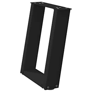 Nohy konferenčního stolku ve tvaru U, 2 ks, černé, 38 x (42-43) cm, ocel - obrázek 4