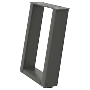 Nohy konferenčního stolku ve tvaru U 2 ks antracitové 38 x (42-43) cm ocelové - obrázek 4