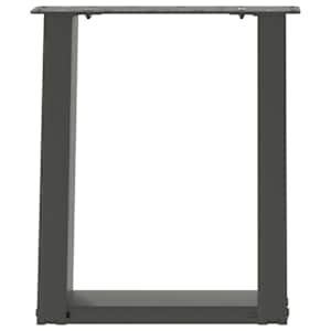 Nohy konferenčního stolku ve tvaru U 2 ks antracitové 38 x (42-43) cm ocelové - obrázek 5