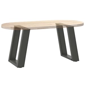 Nohy konferenčního stolku ve tvaru U 2 ks antracitové 38 x (42-43) cm ocelové - obrázek 8