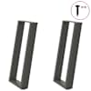 vidaXL konsoollaua jalad U-kujulised 2 tk, antratsiithall, 28 x (72-73) cm, teras