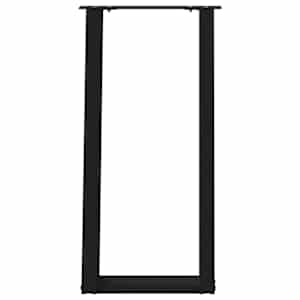 Nohy konzolového stolku ve tvaru U, 2 ks, černé, 38 x (72-73) cm, ocel - obrázek 5