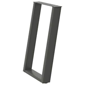 Nohy k jídelnímu stolu ve tvaru U 2 ks antracitové 50 x (72-73) cm ocelové - obrázek 4