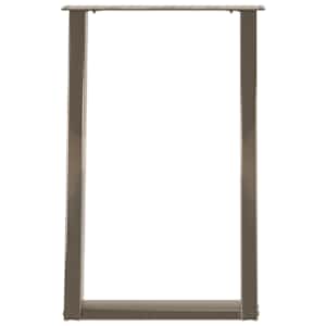 Nohy k jídelnímu stolu ve tvaru U, 2 ks, přírodní ocel, 50 x (72-73) cm, ocel - obrázek 5